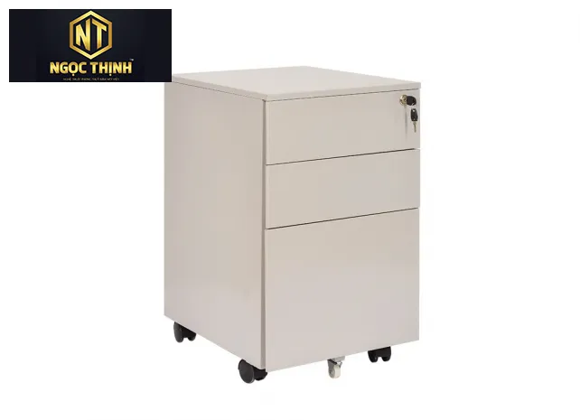 Hộc sắt di động sơn tĩnh điện màu ghi sáng HS5